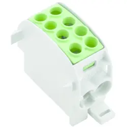 Potential distribution terminal, screw connection, 1 pole, 202 A, green, 1561670000