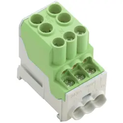 Potential distribution terminal, screw connection, 10-25 mm², 1 pole, 100 A, green, 1561930000