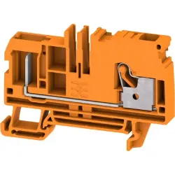 Terminal block, push-in connection, 6.0 mm², 2 pole, 41 A, 8 kV, dark beige, 3002330000