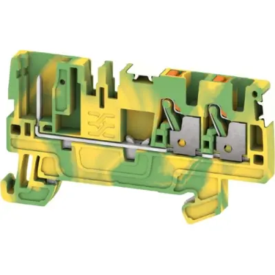 Terminal block, push-in connection, 2.5 mm², 3 pole, 24 A, 8 kV, green/yellow, 2675870000 - 1