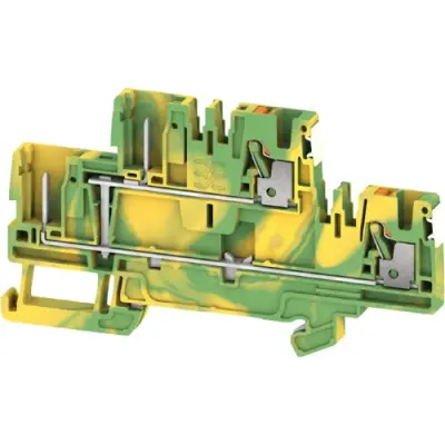 Terminal block, push-in connection, 2.5 mm², 4 pole, 24 A, 8 kV, green/yellow, 2675940000 - 1