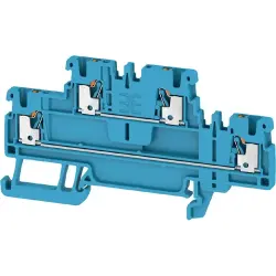 Multi level terminal block, push-in connection, 0.5-1.5 mm², 4 pole, 16 A, 6 kV, blue, 2471430000