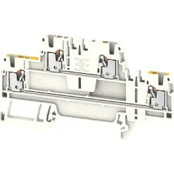 Multi level terminal block, push-in connection, 0.14-1.5 mm², 2 pole, 17.5 A, 6 kV, white, 2652210000