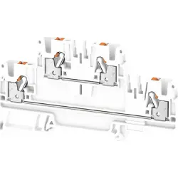 Multi level terminal block, push-in connection, 0.5-4.0 mm², 4 pole, 24 A, 8 kV, white, 3025940000