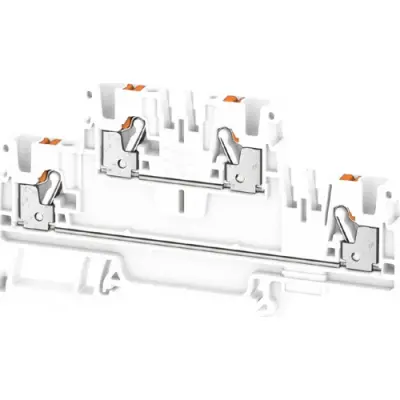 Multi level terminal block, push-in connection, 0.5-4.0 mm², 4 pole, 24 A, 8 kV, white, 3025940000 - 1
