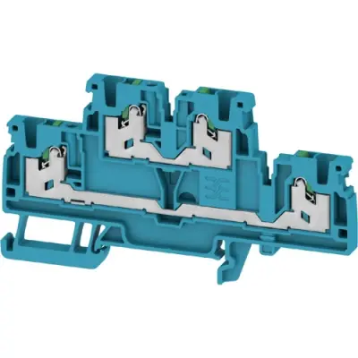 Multi level terminal block, snap-in, 0.34-2.5 mm², 4 pole, 22 A, 8 kV, blue, 2902390000 - 1