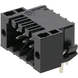 Pin header, 22 pole, pitch 3.5 mm, angled, black, 1794940000