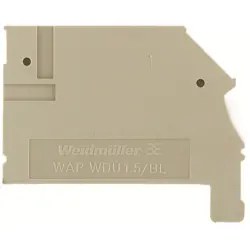 End plate for terminal block, 1577330000