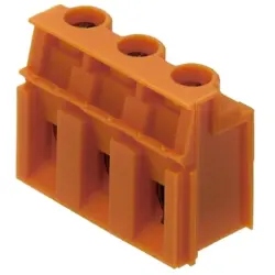PCB terminal, 2 pole, pitch 7.5 mm, AWG 26-10, 20 A, screw connection, orange, 1594420000