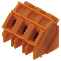 PCB terminal, 2 pole, pitch 7.5 mm, AWG 26-10, 20 A, screw connection, orange, 1595770000