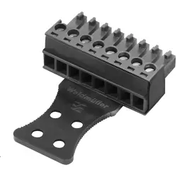 Socket header, 4 pole, pitch 3.81 mm, straight, black, 1231130000