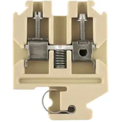 Through terminal block, screw connection, 0.5-4.0 mm², 2 pole, 32 A, 8 kV, white, 1598080000