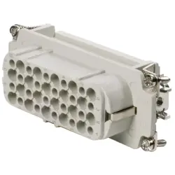 Socket contact insert, 6, 40 pole, unequipped, crimp connection, with PE contact, 1601730000