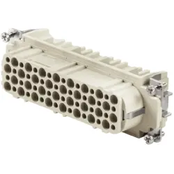 Socket contact insert, 8, 64 pole, unequipped, crimp connection, with PE contact, 1601740000