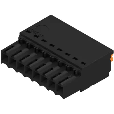 Socket header, 8 pole, pitch 3.5 mm, straight, black, 2459340000 - 1