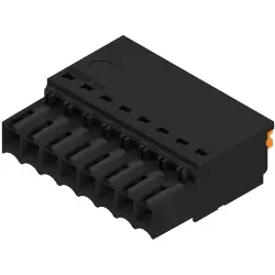 Socket header, 8 pole, pitch 3.5 mm, straight, black, 2459340000