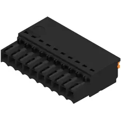 Socket header, 10 pole, pitch 3.5 mm, straight, black, 2459360000