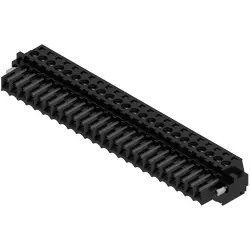 Socket header, 24 pole, pitch 3.5 mm, straight, black, 1620910000