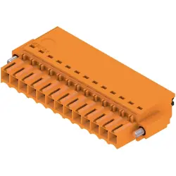 Socket header, 13 pole, pitch 3.5 mm, straight, orange, 2459500000