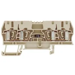 Component terminal block, spring balancer connection, 0.5-4.0 mm², 1 A, 6 kV, dark beige, 1650340000