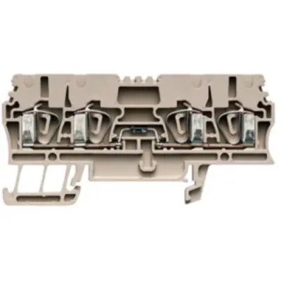 Component terminal block, spring balancer connection, 0.5-4.0 mm², 1 A, 6 kV, dark beige, 1650350000 - 1