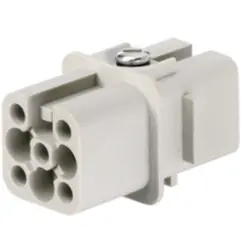 Socket contact insert, 1, 7 pole, unequipped, crimp connection, with PE contact, 1650580000