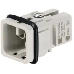 Pin contact insert, 1, 8 pole, unequipped, crimp connection, 1650590000