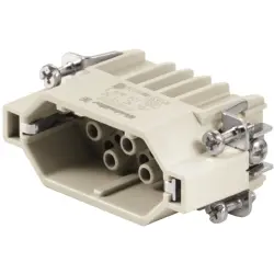 Pin contact insert, 2, 15 pole, unequipped, crimp connection, with PE contact, 1650650000