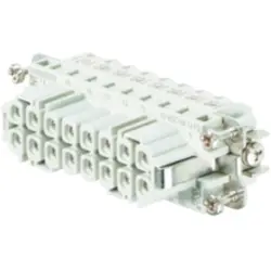 Socket contact insert, 5, 16 pole, equipped, screw connection, with PE contact, 1650780000