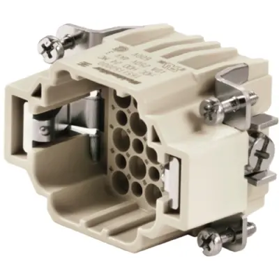 Pin contact insert, 3, 24 pole, unequipped, crimp connection, with PE contact, 1651150000 - 1