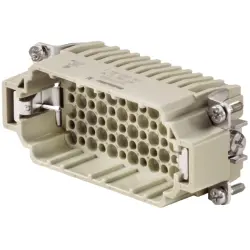 Pin contact insert, 6, 72 pole, unequipped, crimp connection, with PE contact, 1651190000
