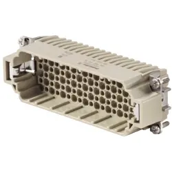 Pin contact insert, 8, 108 pole, unequipped, crimp connection, with PE contact, 1651210000