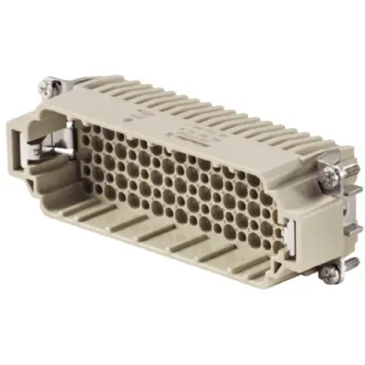 Pin contact insert, 8, 108 pole, unequipped, crimp connection, with PE contact, 1651210000 - 1