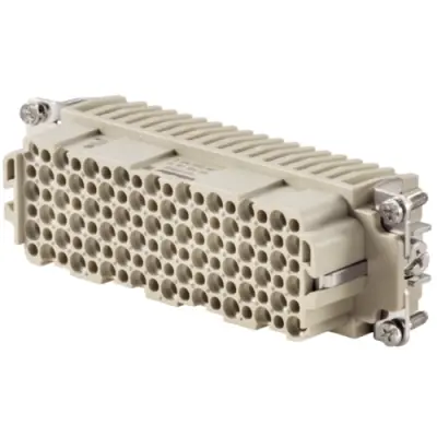 Socket contact insert, 8, 108 pole, unequipped, crimp connection, with PE contact, 1651220000 - 1