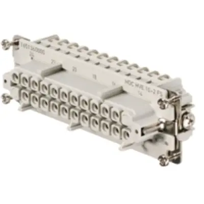 Socket contact insert, 8, 12 pole, equipped, screw connection, with PE contact, 1651360000 - 1