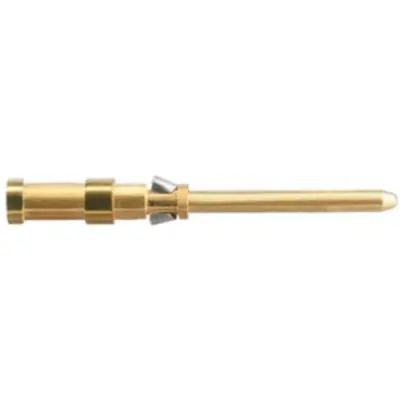 Pin contact, 0.75-1.0 mm², AWG 18, crimp connection, gold-plated, 1651640000 - 1