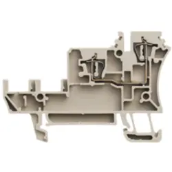 Initiator/actuator terminal block, spring balancer connection, 0.5-2.5 mm², 2 pole, 17.5 A, 4 kV, dark beige, 1651980000