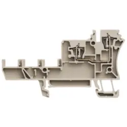 Initiator/actuator terminal block, spring balancer connection, 0.5-2.5 mm², 2 pole, 17.5 A, 4 kV, dark beige, 1652010000