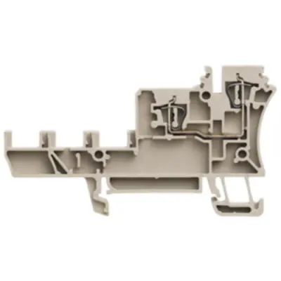 Initiator/actuator terminal block, spring balancer connection, 0.5-2.5 mm², 2 pole, 17.5 A, 4 kV, dark beige, 1652010000 - 1