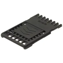 Connector, 8 pole, pitch 5 mm, straight, black, 1652060000