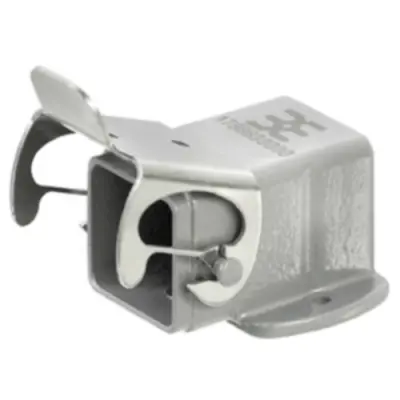 Surface mount housing, size A4, die-cast aluminum, PG11, angled, cross bow locking, IP65, 1652490000 - 1