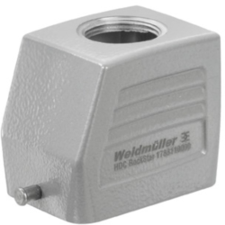Grommet housing, size B6, die-cast aluminum, PG16, straight, longitudinal bow locking, IP65, 1652640000