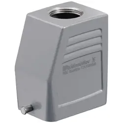 Grommet housing, size D16, die-cast aluminum, PG21, straight, longitudinal bow locking, IP65, 1652680000