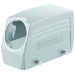 Grommet housing, size B16, die-cast aluminum, PG21, angled, cross bow locking, IP65, 1656480000