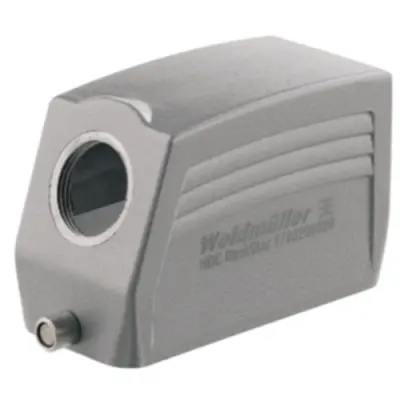 Grommet housing, size B16, die-cast aluminum, PG21, angled, longitudinal bow locking, IP65, 1657850000 - 1