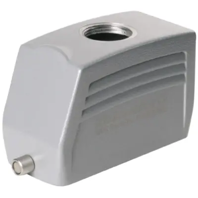 Grommet housing, size B16, die-cast aluminum, PG21, straight, longitudinal bow locking, IP65, 1657960000 - 1