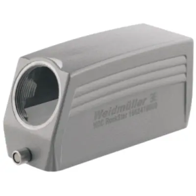 Grommet housing, size B24, die-cast aluminum, PG29, angled, longitudinal bow locking, IP65, 1662410000 - 1