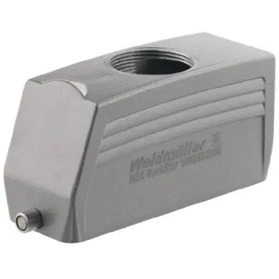 Grommet housing, size B24, die-cast aluminum, PG29, straight, longitudinal bow locking, IP65, 1662550000 - 1