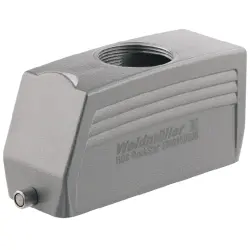 Grommet housing, size B24, die-cast aluminum, PG29, straight, longitudinal bow locking, IP65, 1662550000