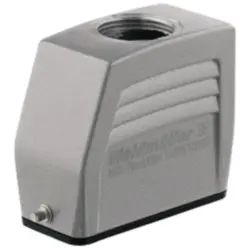 Grommet housing, size A10, die-cast aluminum, PG16, straight, longitudinal bow locking, IP65, 1663930000